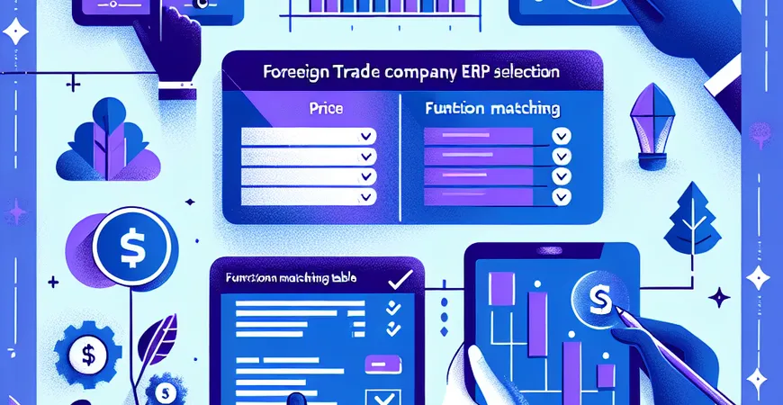 外贸企业 ERP 选型：价格与功能适配表
